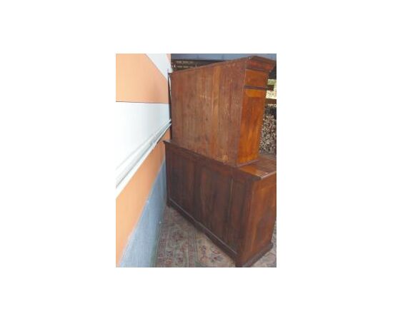 CREDENZA A DUE CORPI LASTRONATA EPOCA PRIMI 800