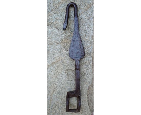 Large zoomorphic element of a wrought iron agricultural cart, 18th century