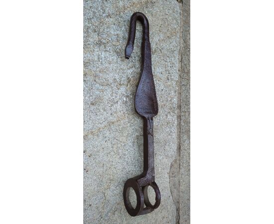 Large zoomorphic element of a wrought iron agricultural cart, 18th century