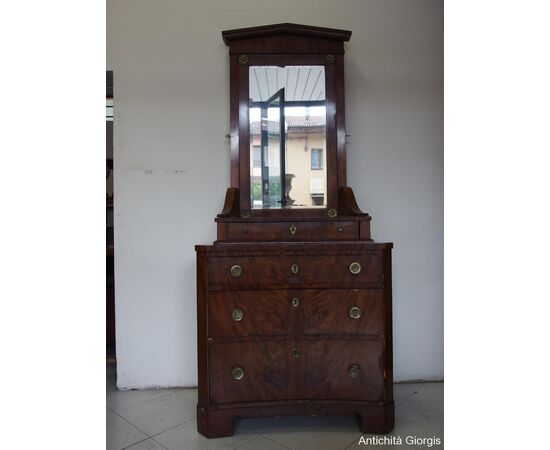 Empire Style Toilette Dresser with Mirror Empire Style Toilette Dresser with Mirror