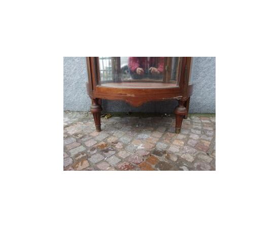 Napoleon III style one-door display cabinet cm L73xW39xH149