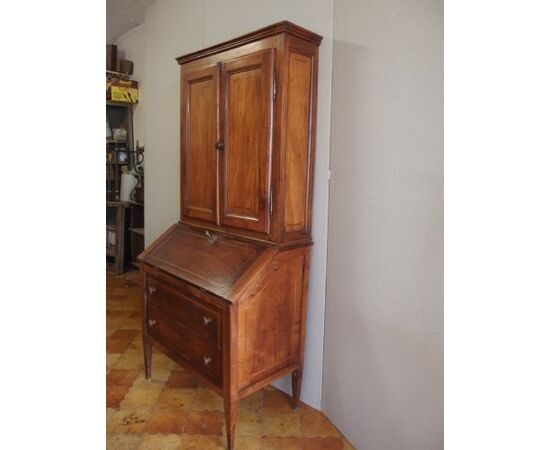 TRUMEAU STILE LUIGI XVI IN NOCE ITALIANO EPOCA 800 cm L 85xP48xH184