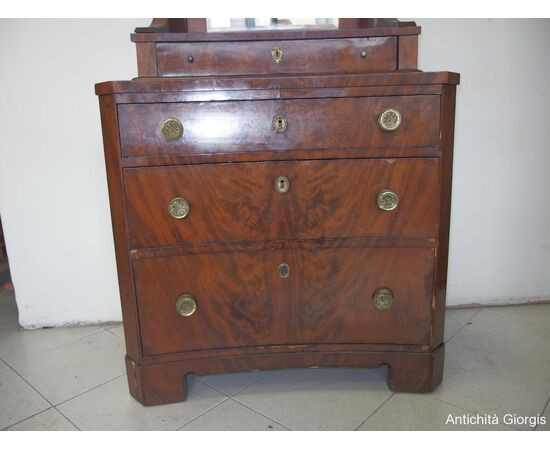 Empire Style Toilette Dresser with Mirror Empire Style Toilette Dresser with Mirror