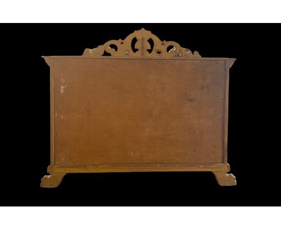 Scultura in cera Gesu’bambino entro teca.