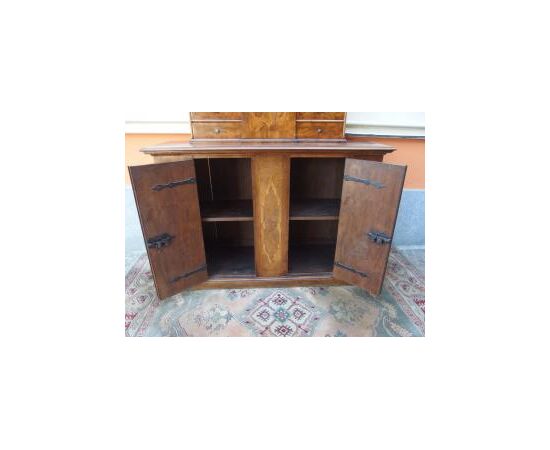 CREDENZA A DUE CORPI LASTRONATA EPOCA PRIMI 800