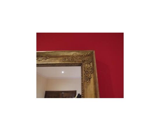 SPECCHIERA DORATA STILE IMPERO RETTANGOLARE