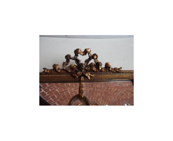 SPECCHIERA DORATA STILE LUIGI XVI EPOCA 800 cm L45xH156