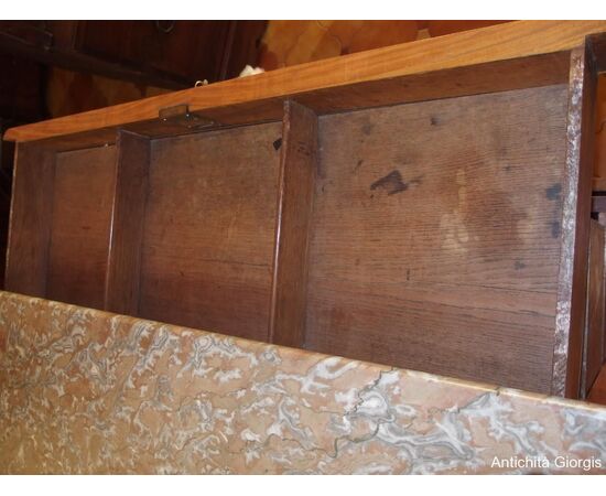 Inlaid chest of drawers, Charles X style, 19th century