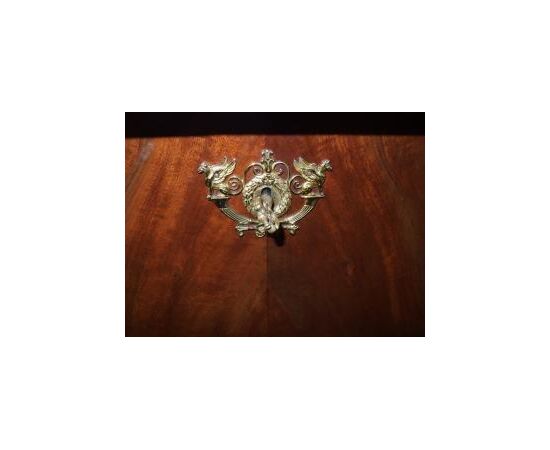 Empire style walnut secretaire with columns, 19th century, cm L96xP45xH147 Empire style walnut secretaire with columns, 19th century, cm L96xP45xH147