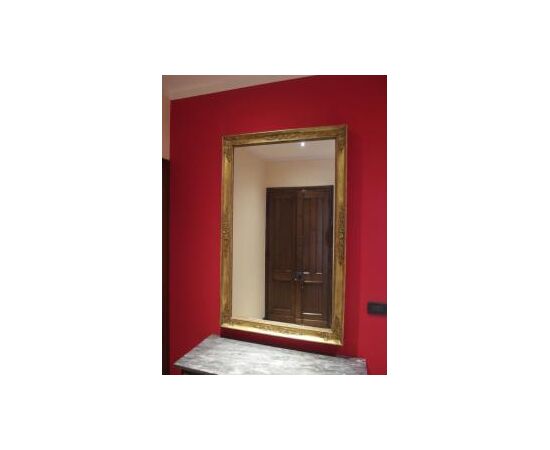 SPECCHIERA DORATA STILE IMPERO RETTANGOLARE
