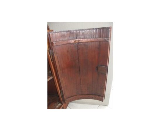 Louis XVI style cherry corner cabinet, late 18th century