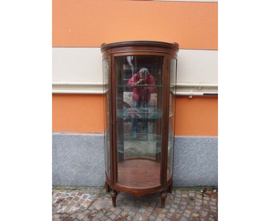 Napoleon III style one-door display cabinet cm L73xW39xH149