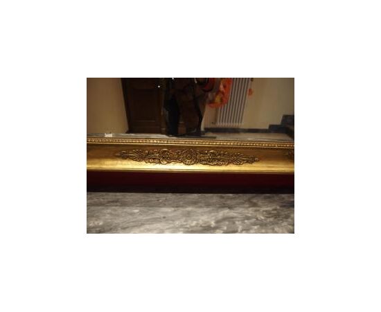 SPECCHIERA DORATA STILE IMPERO RETTANGOLARE