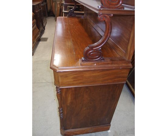 CREDENZA A TRE PORTE IN MOGANO EPOCA 800 cm L202xP60xH100 Totale H 168