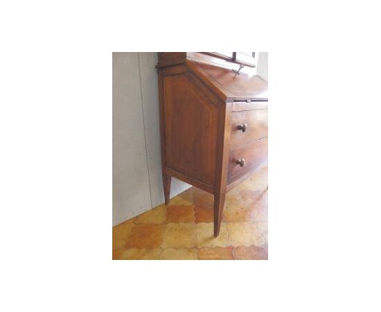 TRUMEAU STILE LUIGI XVI IN NOCE ITALIANO EPOCA 800 cm L 85xP48xH184