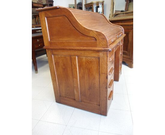 AMERICAN OAK DESK FOR OFFICE EARLY 1900s cm L 122xW76xH115