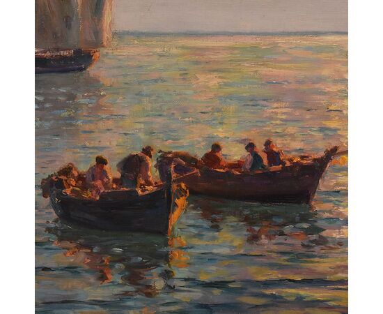 QUADRI ANTICHI, QUADRI MARE, MARINA CON VELIERO, PITTURA AD OLIO SU TELA, DELL'800. (QM701) QUADRI ANTICHI, QUADRI MARE, MARINA CON VELIERO, PITTURA AD OLIO SU TELA, DELL'800. (QM701)