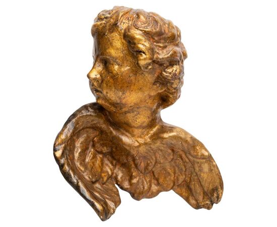 Gilded wooden angel - O/7282 -