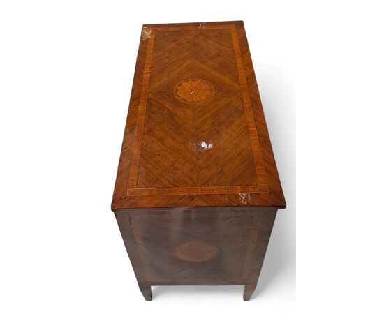 INLAID CHEST OF DRAWERS - LOMBARDY - LOUIS XVI INLAID CHEST OF DRAWERS - LOMBARDY - LOUIS XVI