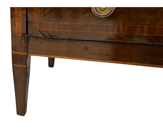 INLAID CHEST OF DRAWERS - LOMBARDY - LOUIS XVI INLAID CHEST OF DRAWERS - LOMBARDY - LOUIS XVI