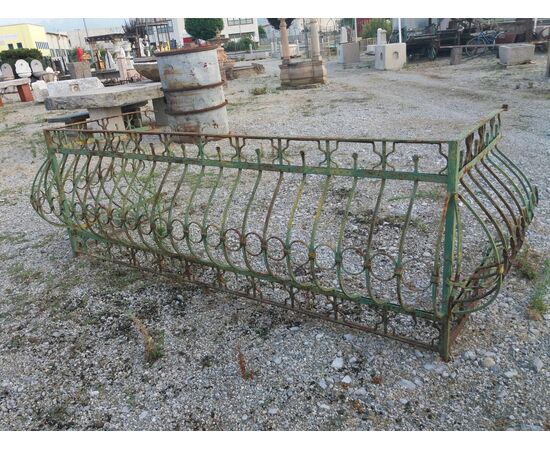 Iron balcony railing