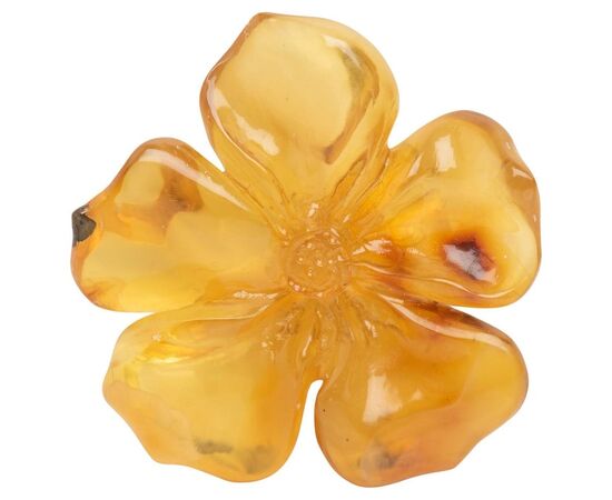 Fiore in ambra chiara - G/281 -