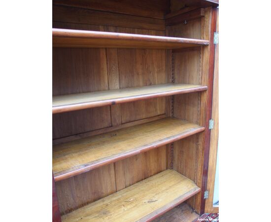 PICCOLA LIBRERIA A DUE PORTE IN PIUMA DI MOGANO STILE CARLO X FRANCIA RESTAURATA cm L98xP38xH203 PICCOLA LIBRERIA A DUE PORTE IN PIUMA DI MOGANO STILE CARLO X FRANCIA RESTAURATA cm L98xP38xH203