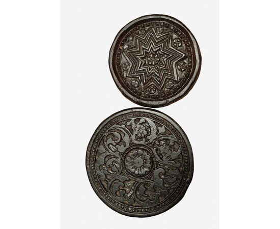 Two Alpine wooden brands, late 18th-early 19th century Two Alpine wooden brands, late 18th-early 19th century