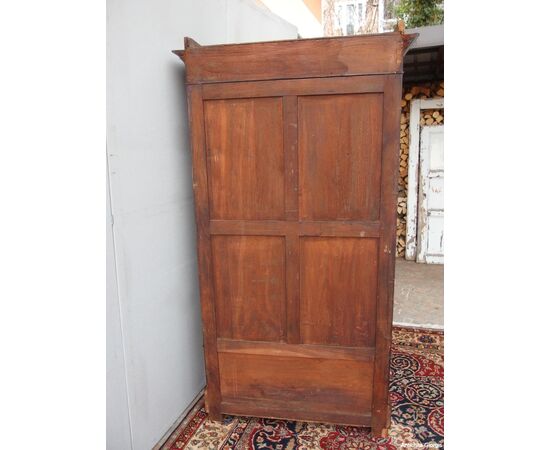 PICCOLA LIBRERIA A DUE PORTE IN PIUMA DI MOGANO STILE CARLO X FRANCIA RESTAURATA cm L98xP38xH203 PICCOLA LIBRERIA A DUE PORTE IN PIUMA DI MOGANO STILE CARLO X FRANCIA RESTAURATA cm L98xP38xH203