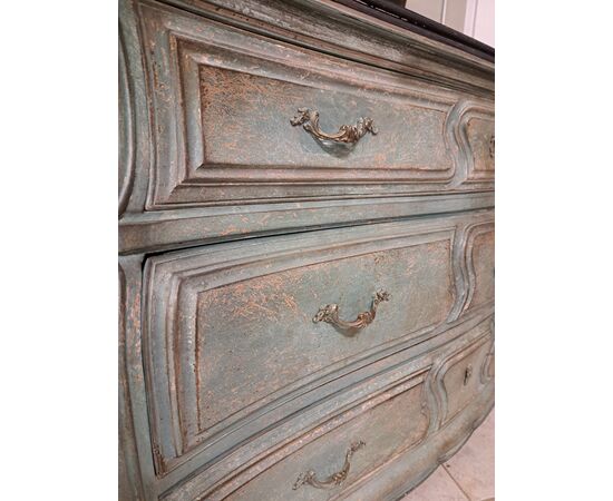 Painted Louis XV style chest of drawers