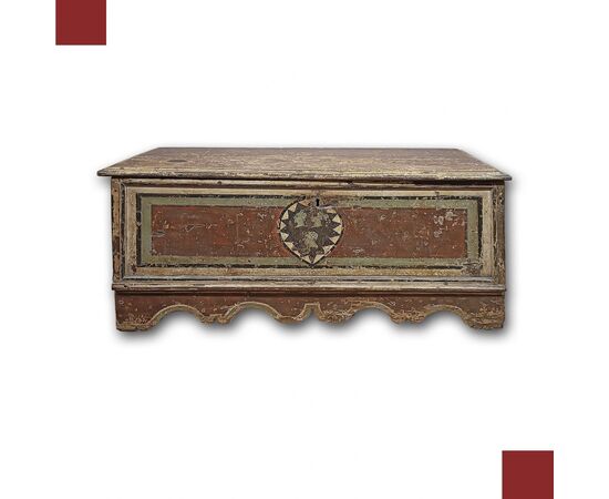 PAINTED CHEST, SECOND HALF OF THE 17TH CENTURY PAINTED CHEST, SECOND HALF OF THE 17TH CENTURY