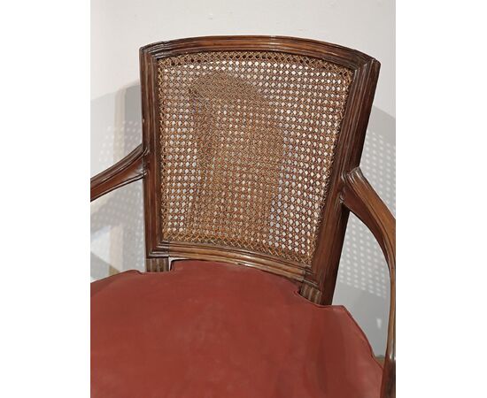 PAIR OF NEOCLASSICAL ARMCHAIRS LATE 18TH CENTURY PAIR OF NEOCLASSICAL ARMCHAIRS LATE 18TH CENTURY