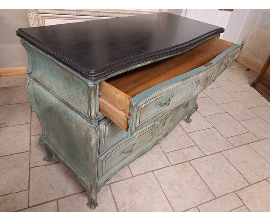 Painted Louis XV style chest of drawers