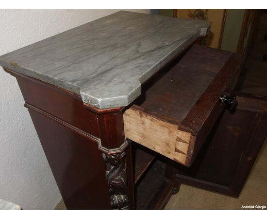 Copy of Louis Philippe mahogany feather bedside tables cm L53xP35xH88 Copy of Louis Philippe mahogany feather bedside tables cm L53xP35xH88