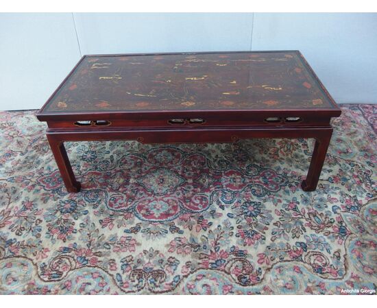 TAVOLINO RETTANGOLARE BASSO LACCATO CINA PRIMI 900 cm L110xP61xH42 TAVOLINO RETTANGOLARE BASSO LACCATO CINA PRIMI 900 cm L110xP61xH42