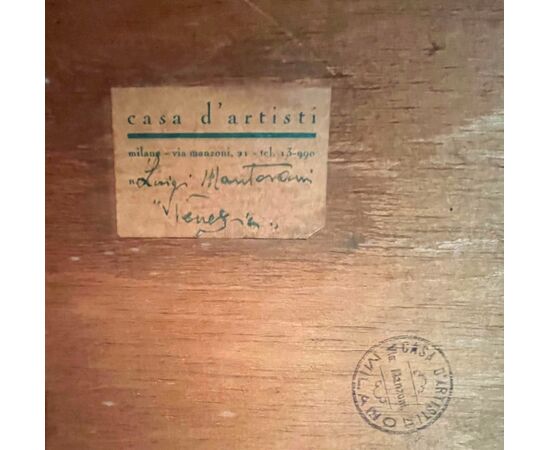 Luigi Mantovani - 1880/ 1957- “ Venezia “