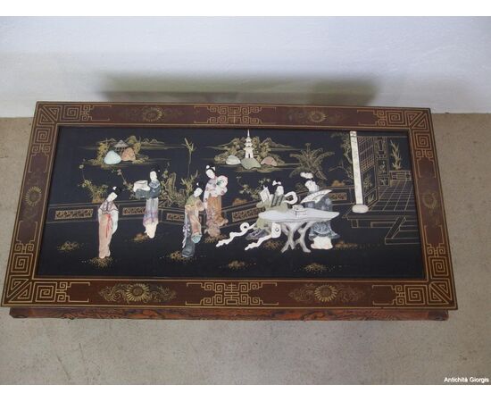 TAVOLINO DA SALOTTO BASSO LACCATO CINA