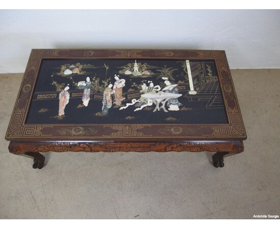 TAVOLINO DA SALOTTO BASSO LACCATO CINA