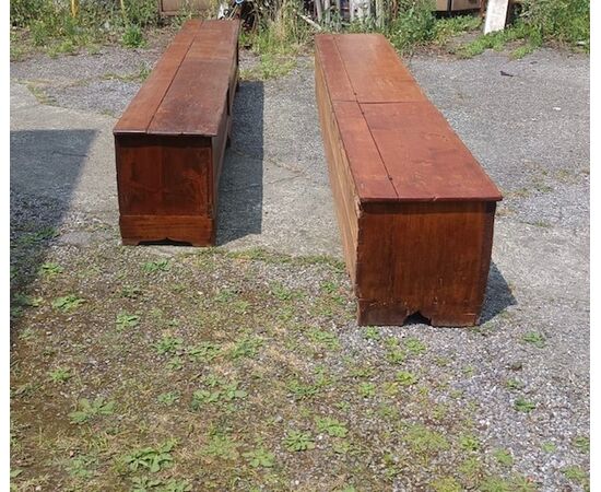 Coppia di cassapanche del 700