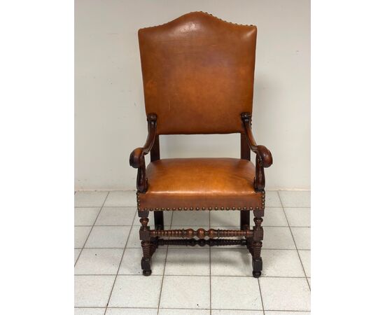 Louis XIV bobbin armchair. Emilia 17th century