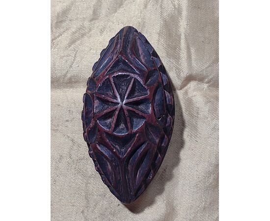 Marca da pane in bosso intagliato Piemonte