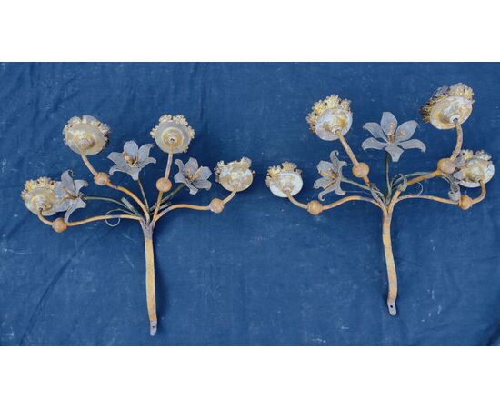 Coppia di applique veneziane XVIII secolo