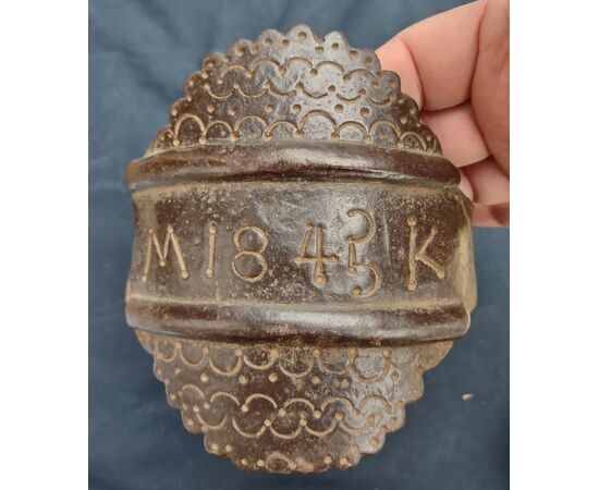 Bel ferro forgiato ed inciso proveniente da un carro trentino