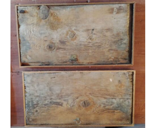 Pair of painted Brescian predellas