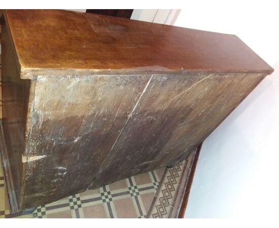 Piedmontese walnut drop-front desk