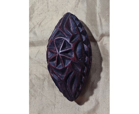 Marca da pane in bosso intagliato Piemonte