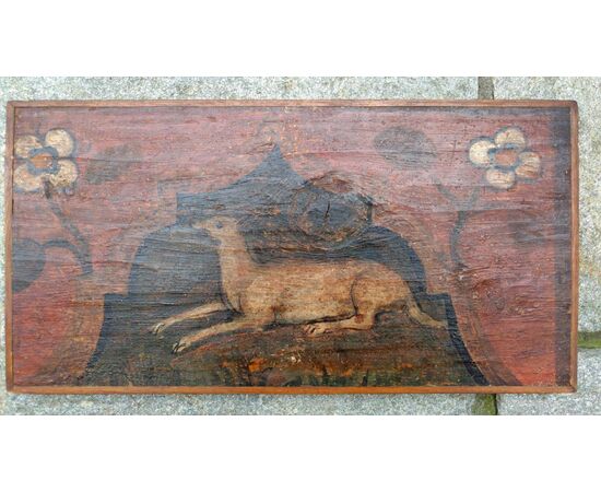 Pair of painted Brescian predellas