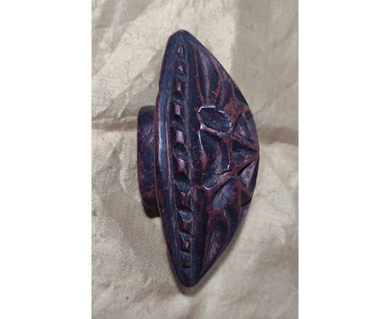 Marca da pane in bosso intagliato Piemonte