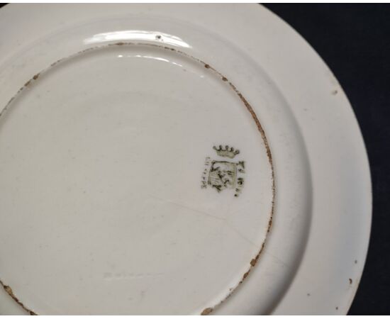 Pair of plates with rooster, Federico and Giuseppe Besio