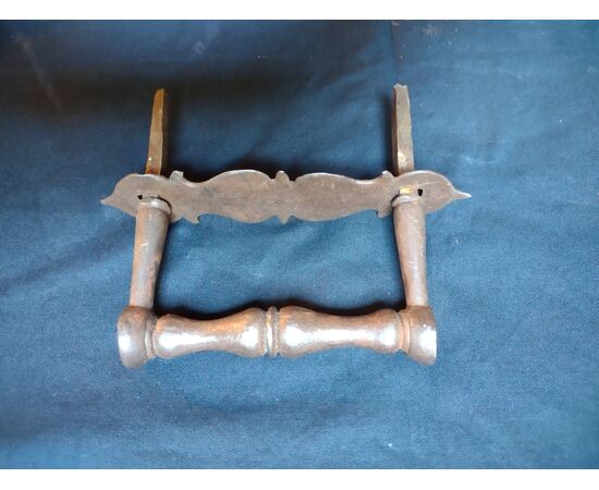 Beautiful 17th-century wrought iron door handle